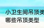 小卫生间吊顶类型有哪些 小卫生间有哪些吊顶类型