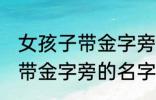 女孩子带金字旁的名字大全集 女孩子带金字旁的名字有哪些