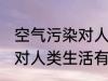 空气污染对人类生活的影响 空气污染对人类生活有哪些影响